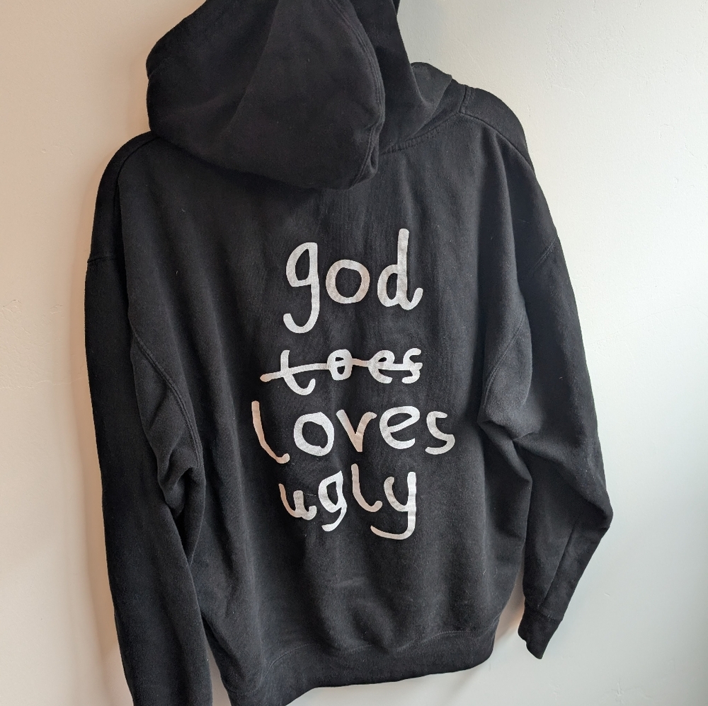 Black Graphic Hoodie